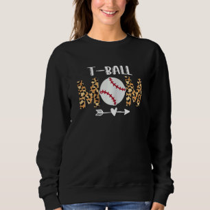 Sudadera Mujer Teeball Mamá Tball Mamá Leopardo Para Mujere