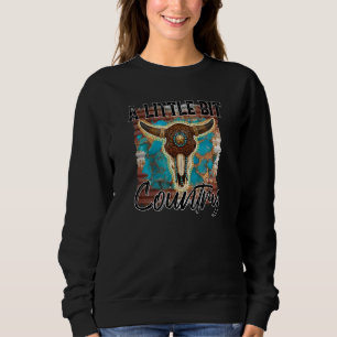 Sudadera Mujer Turquesa De Rodeo De Un Pequeño País Vocera 