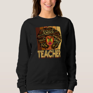 Sudadera Mujer ventilado Melanin Afro Maestra Reina negra H