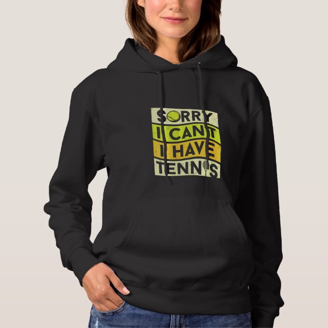 Sudadera Mujer ventilado siento no poder tener tenista (Anverso)