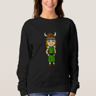 Sudadera Mujer Vikinga Chica Schildmaid Vikinga