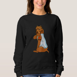 Sudadera Mujeres a las que amo a mamá Tattoo Pitbull