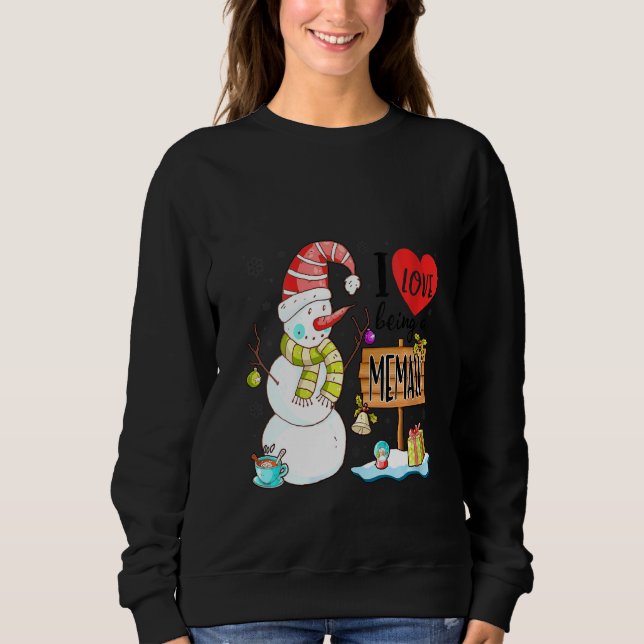 Sudadera Mujeres A Las Que Me Encanta Ser Navidades De Snow (Anverso)