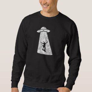 Sudadera Mujeres Abducción OVNI Alien Skateboarding Patinad