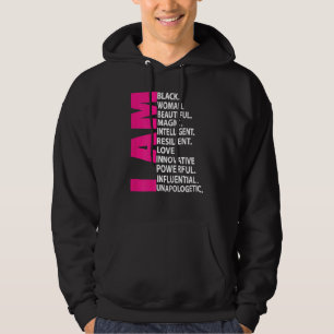 Sudadera Mujeres Afro Chica Soy Mujer Negra Hermosa Magia