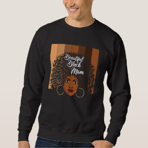 Sudadera Mujeres Afro Melanin T Black African Beautiful Bla