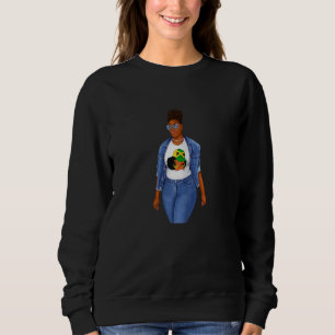Sudadera Mujeres Afro Patrióticas Bandera de Jamaica Chicas