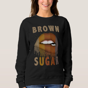 Sudadera Mujeres Afro Reina negra Chica levanta a Brown Mel