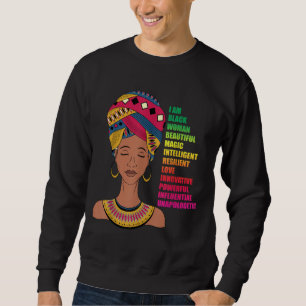 Sudadera Mujeres afroamericanas BHM Melanin Black History M