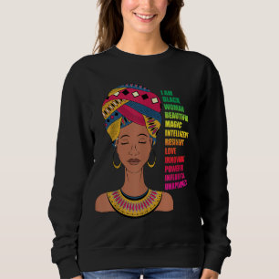 Sudadera Mujeres afroamericanas BHM Melanin Black History M