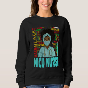 Sudadera Mujeres afroamericanas negras Nicu enfermeras Blac