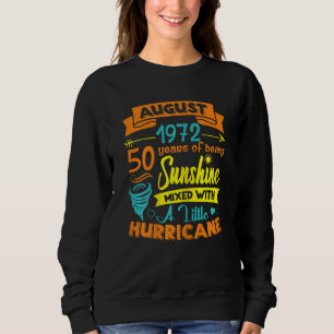 Sudadera Mujeres Agosto 1972 Sunshine de 50 años de edad