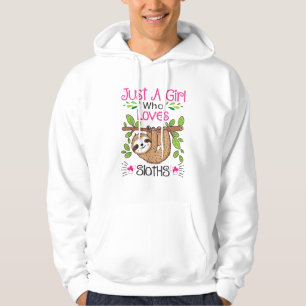 Sudadera Mujeres Amantes de Perezosos Lindos Chicas Solo un