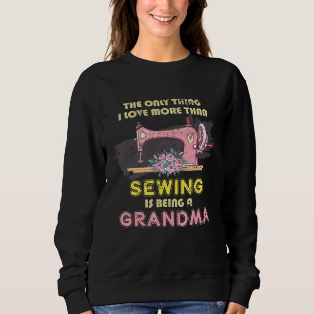 Sudadera Mujeres ancianas retiradas de la máquina de coser  (Anverso)