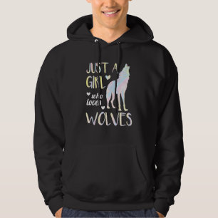 Sudadera Mujeres animales llorando lobo como una Chica que