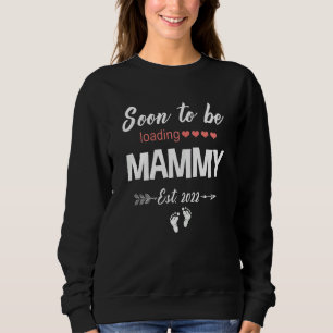 Sudadera Mujeres Ascendidas A Mammy 2022 Tye Pronto Para Se