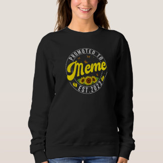Sudadera Mujeres Ascendidas A Meme 2023 Girasol Embarazo A