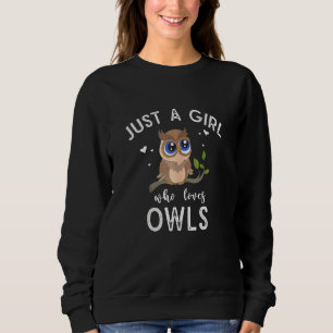 Sudadera Mujeres Aves Chicas Niños Sólo Un Chica Que Ama