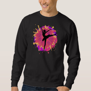 Sudadera Mujeres Ballet Rosa Bailando Baile Baile Dolor Mot