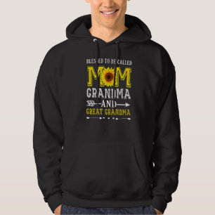 Sudadera Mujeres Bendecidas De Ser Llamadas Mamá Abuela Gra