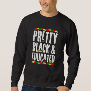 Sudadera Mujeres Bonitos negras educadas Kente Melanin Afro