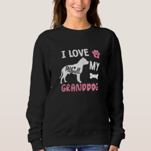 Sudadera Mujeres Bulldog Pit Abuela Amo Mi Abuelo Lo Hago