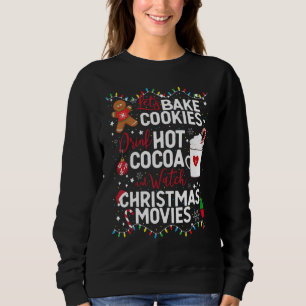 Sudadera mujeres, cacao caliente, galletas, Navidades Pelíc