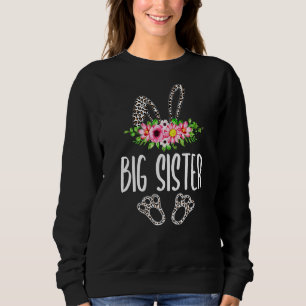 Sudadera Mujeres Chica Flor Leopardo Gran Hermana Bunny Hap