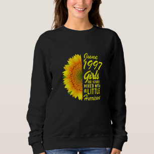 Sudadera Mujeres Chicas de junio 1997 Girasol 25º cumpleaño
