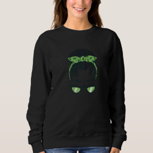 Sudadera Mujeres Chicas de la banda ancha verde