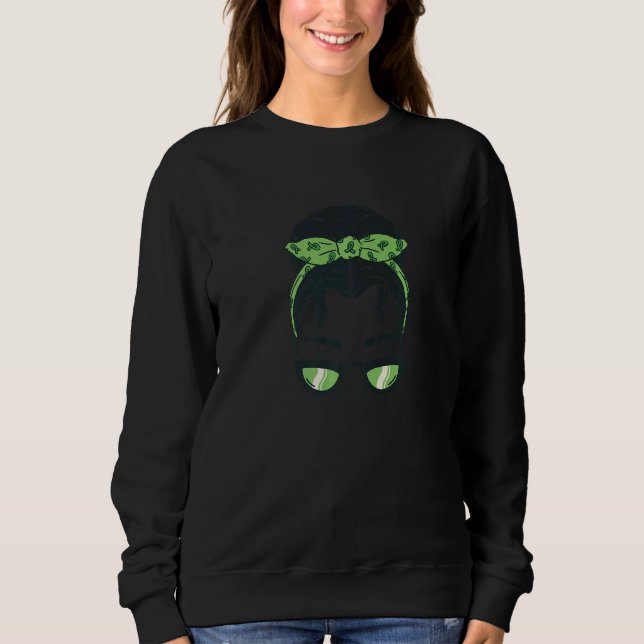 Sudadera Mujeres Chicas de la banda ancha verde (Anverso)