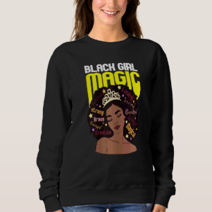 Sudadera Mujeres Chicas negras Magia Melanin Mujeres Chicas