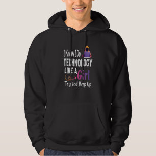 Sudadera Mujeres Chicas que aman citas tecnológicas o sarca