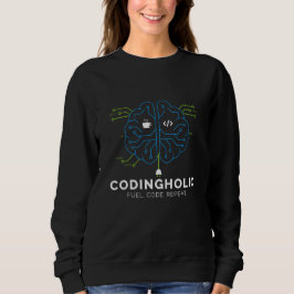 Sudadera Mujeres Circuito Cerebral Tecnológico Código Gráfi
