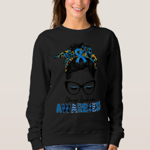 Sudadera Mujeres Con Síndrome De Carga Azul Conciencia Azul