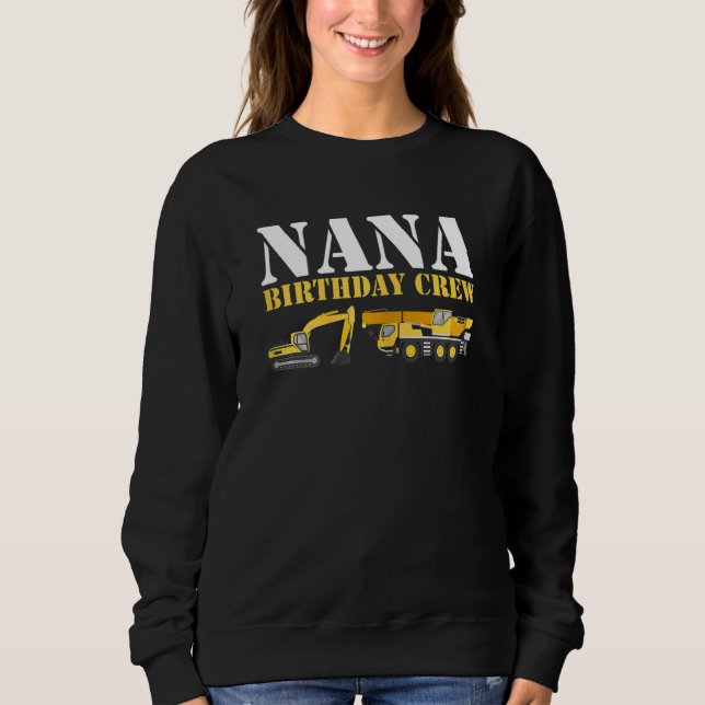 Sudadera Mujeres Construcción Partido de Cumpleaños Guay Bu (Anverso)