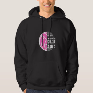 Sudadera Mujeres Cristianas Voleibol Puedo Hacer Todas Las 