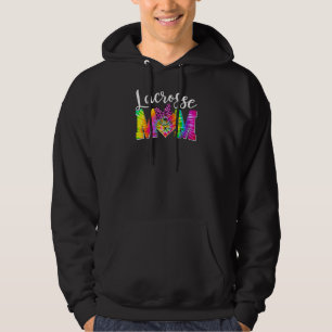 Sudadera Mujeres Cute Lacrosse Mom Tie Dye Sport Leopard Mo