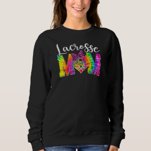 Sudadera Mujeres Cute Lacrosse Mom Tie Dye Sport Leopard Mo