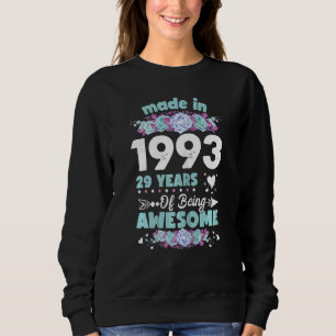 Sudadera Mujeres De 29 Años De Edad 29º Nacido En 1993 Wo