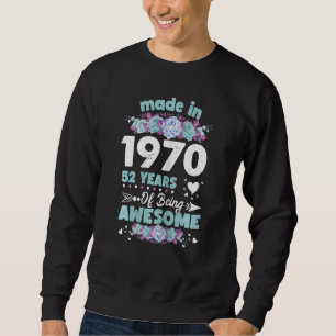 Sudadera Mujeres De 52 Años De Edad 52º Nacido En 1970 Wo
