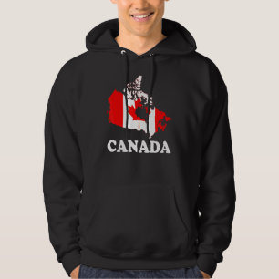 Sudadera Mujeres de Canadá Hombres Niños Bandera Roja de Ho