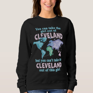 Sudadera Mujeres de Cleveland Chica de Cleveland Ohio