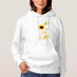 Sudadera Mujeres de girasol y libélula