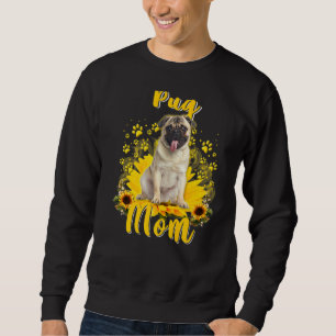 Sudadera Mujeres de la madre del perro de la pug del giraso