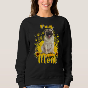 Sudadera Mujeres de la madre del perro de la pug del giraso