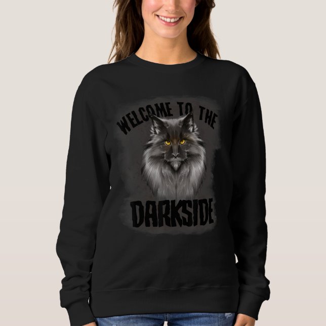 Sudadera Mujeres de Maine Coon Cat Kitten (Anverso)
