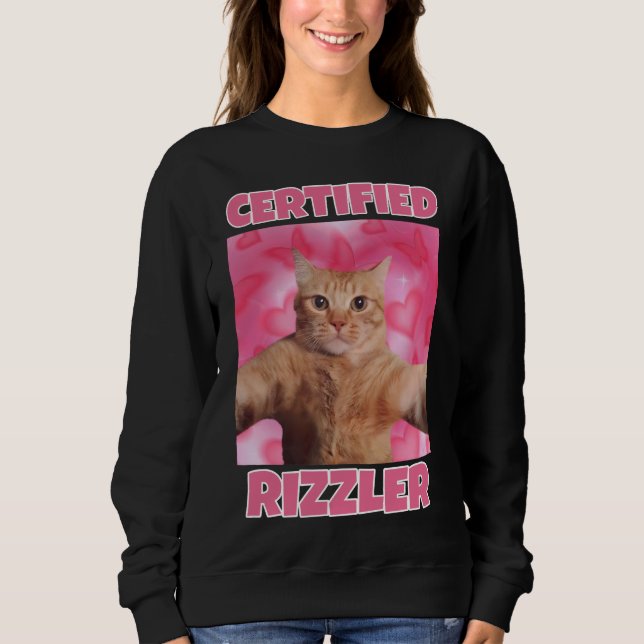 Sudadera Mujeres de meme certificadas RIZZLER (Anverso)
