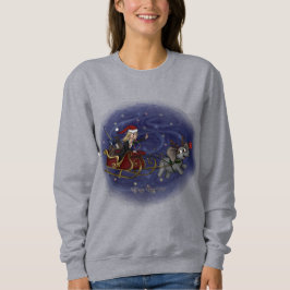 Sudadera Mujeres de Santa Chris y Wilbur Sleigh