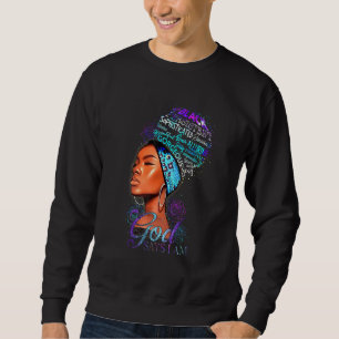 Sudadera Mujeres Dios dice que soy negra Chica magia afro m